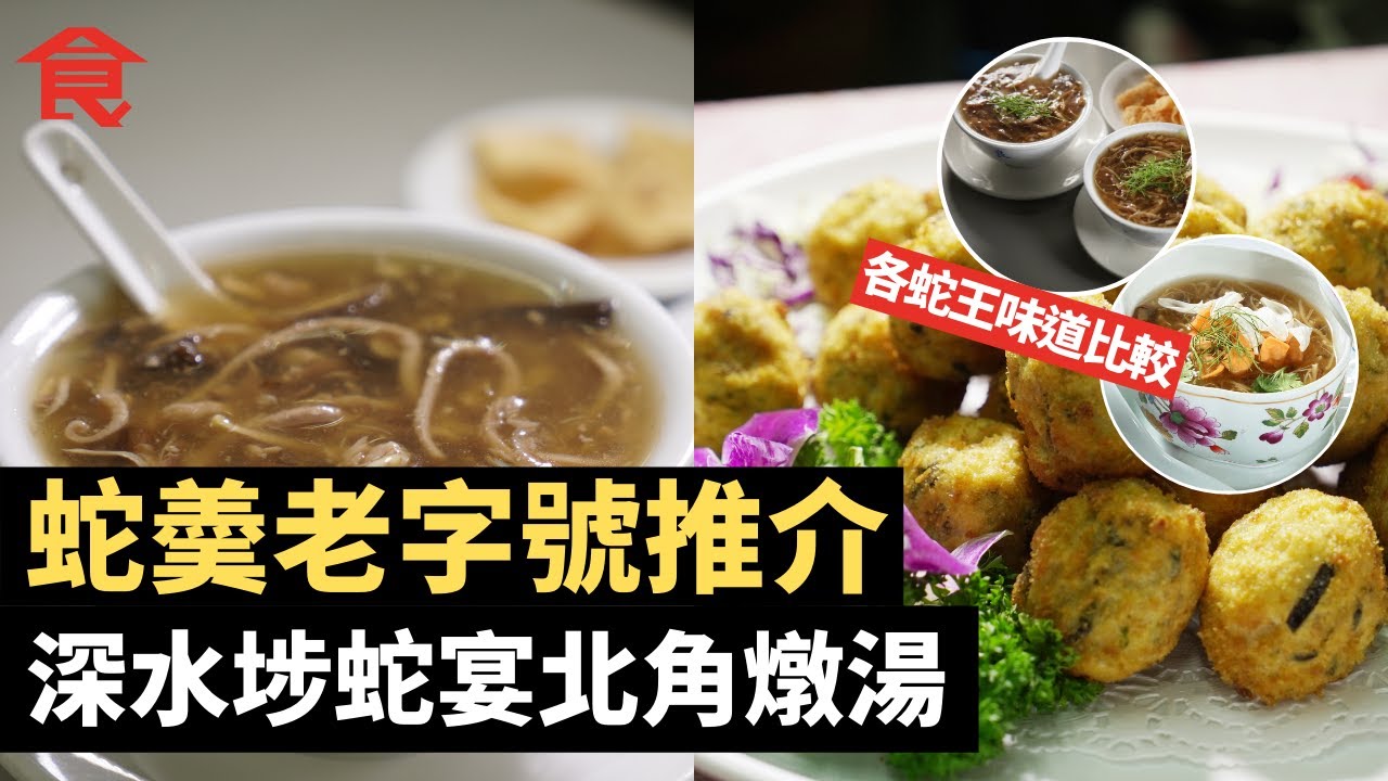 蛇羮老字號推介  深水埗蛇王業有復古蛇宴  北角蛇王良燉湯明星客捧場 比較各大蛇羮舖味道 蛇羮必備三寶講解 飲食男女 Apple Daily