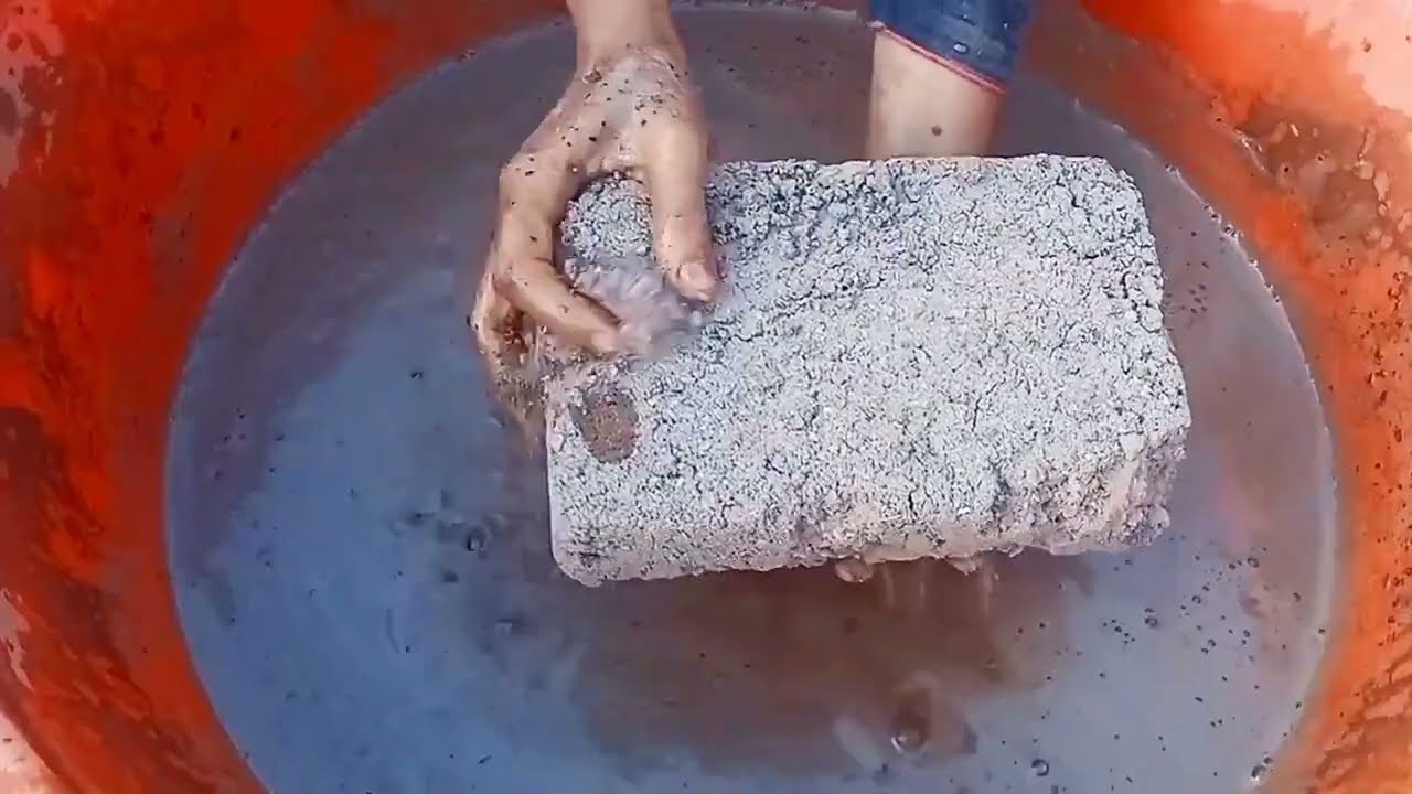 ASMR||Super soft dusty crunchy red dirt slabs||relaxing mouthwatering yummy paste play 💯 satisfied 🔥