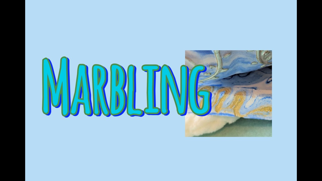 Marbling with casting powder