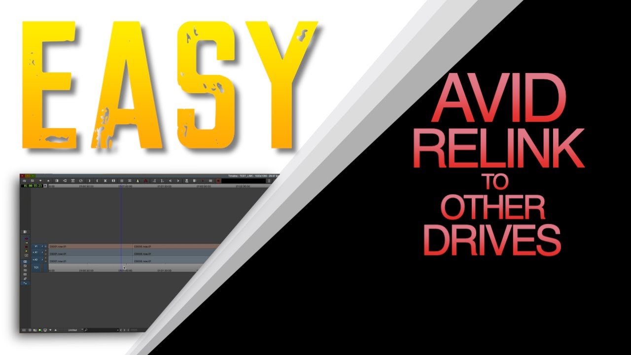 HOW TO RELINK AVID MEDIA TO OTHER DRIVES