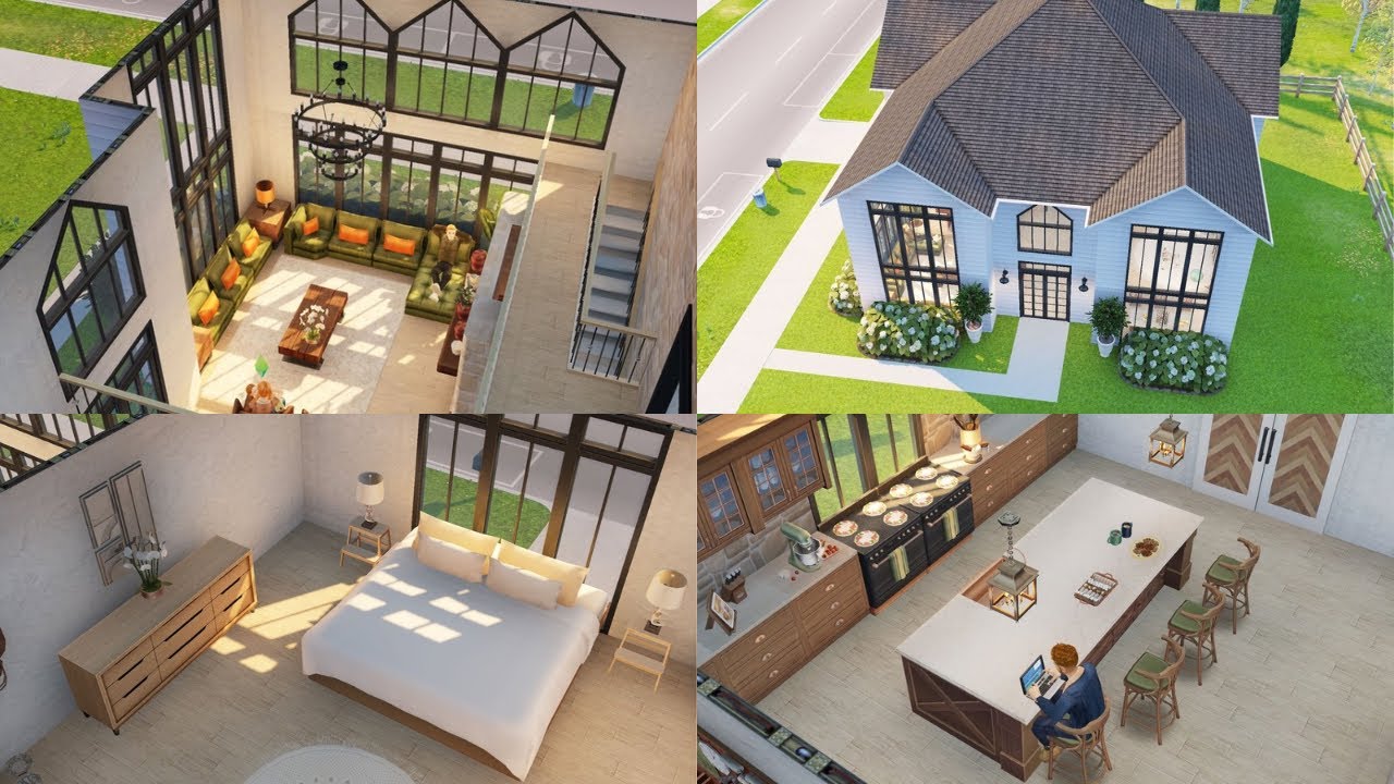 MIDWEST DREAM HOUSE 🌷 + ENHANCED LIGHTING ✨Sims FreePlay