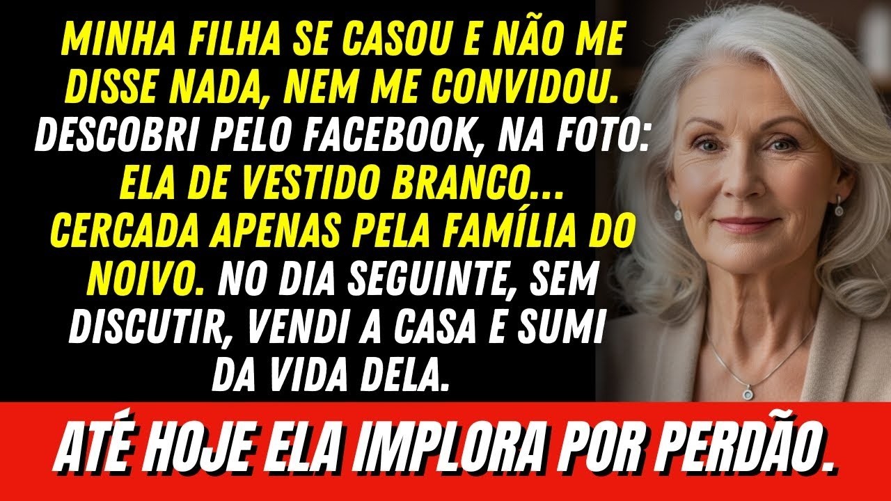 Minha FILHA se casou e não me convidou por VERGONHA. Então sumi da vida dela e até hoje ela implora…