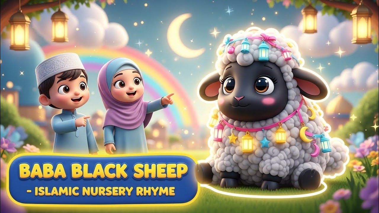 Baa Baa Black Sheep | Islamic Kids Poem | Sharing & Kindness in Islam