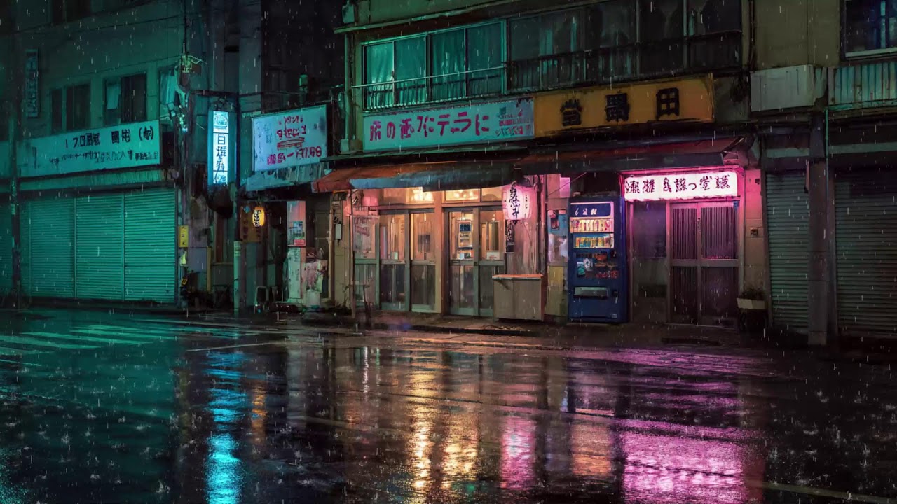 Lonely Alley Drizzle ⛈️ | Driftpulse / Lofi / Music / Mix 🎶 Calm Rain | Midnight Tone's