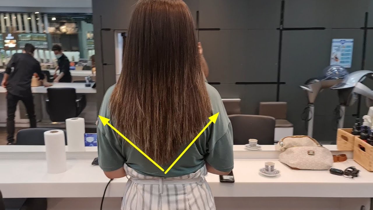HOW TO CUT V-FOLD HAIR?