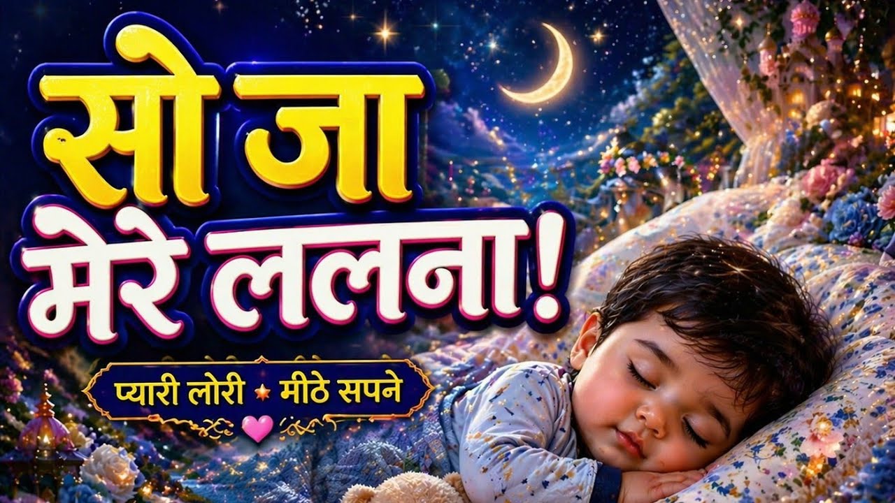 सो जा मेरे ललना 🌙 | Hindi Lori | Baby Sleep Lullaby | Mother’s Love Song | ऋद्मिक सृजन #HindiLullaby