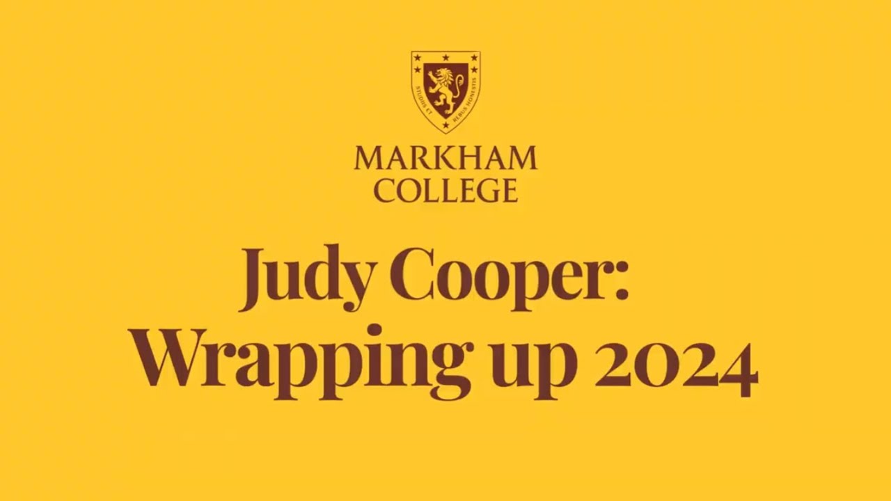Judy Cooper: Wrapping up 2024