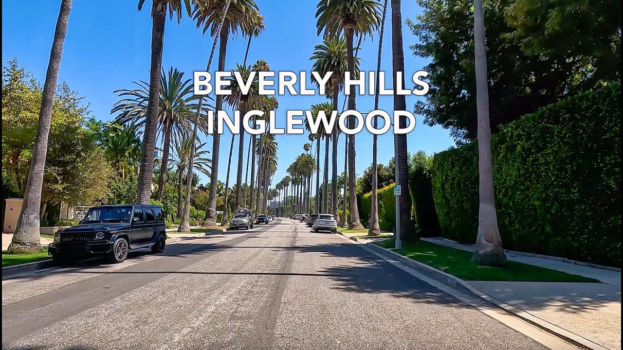 Driving Beverly Hills to Inglewood, Sofi Stadium, The Kia Forum