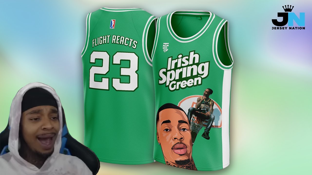 FlightReacts to our Jersey Design we made him! 😳🔥