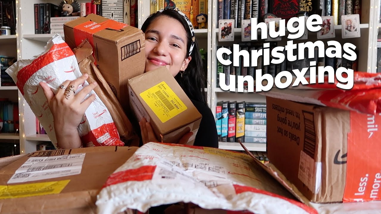 huge christmas unboxing & book haul 🎁📚✨