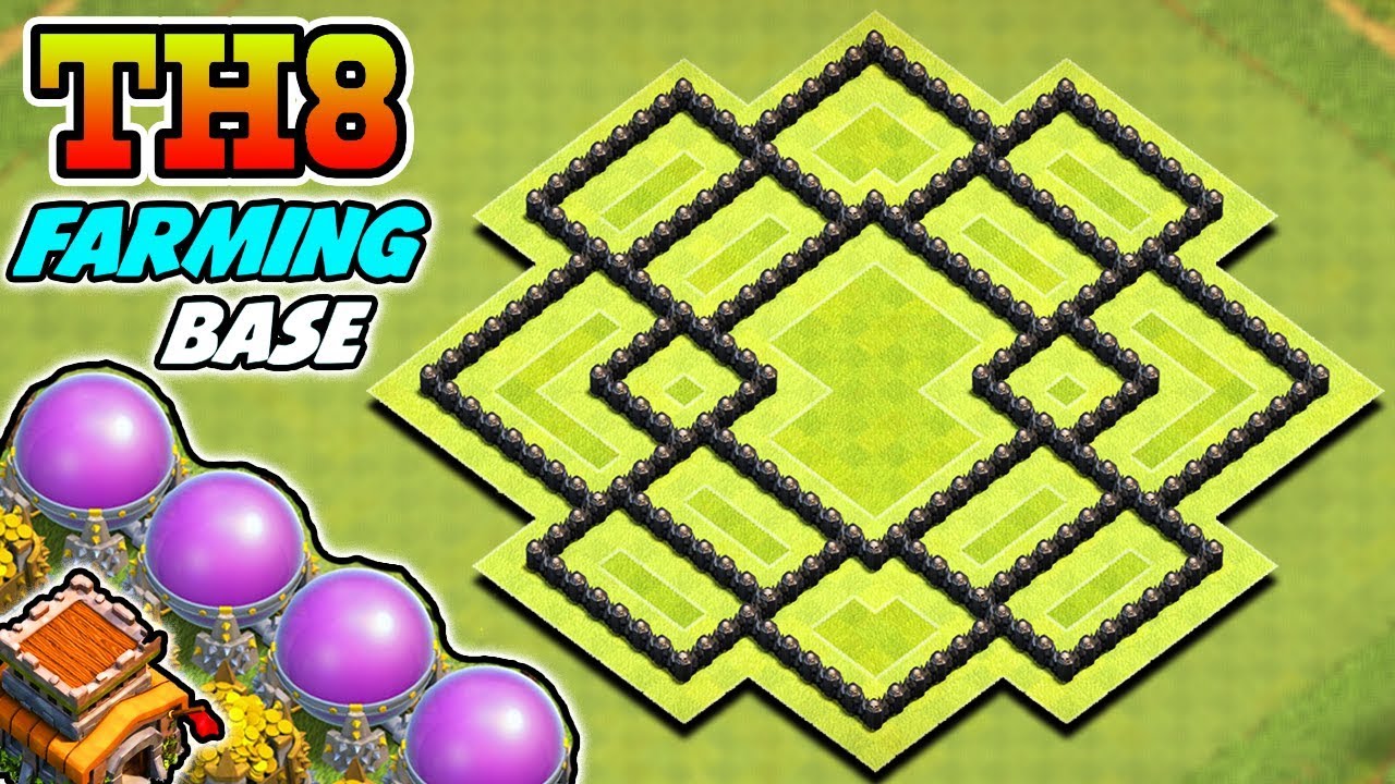 TH8 Farming Base 2018 | BEST Town Hall 8 (Th8) Farming / Trophy / Hybrid Base | CLASH OF CLANS
