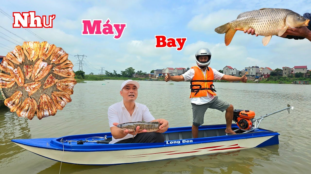 Tét Thử Thuyền Câu Cá Ai Ngờ Tí Bay Cả Người Và Ăn Mừng Món Siêu Cay...