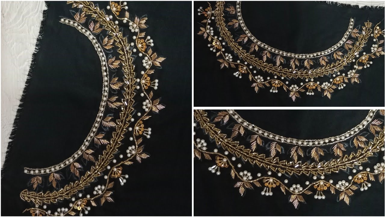Most Beautiful Eid Special Fancy Neck Design 😍 Handwork Design/2025-BY ( DESIGNING CREATION )