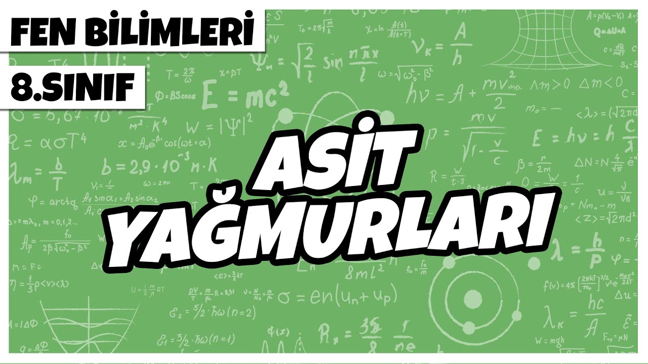 8. Sınıf Fen Bilimleri - Asit Yağmurları | 2022