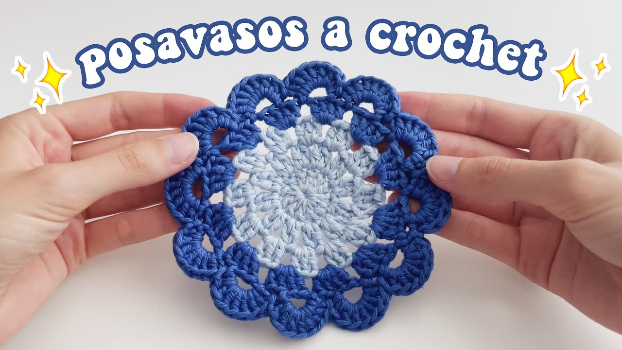 Tutorial de POSAVASOS Redondo a CROCHET 💙