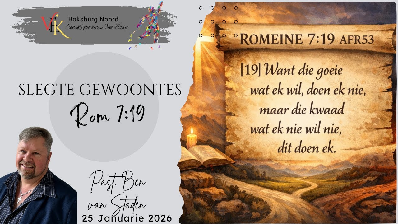 Past. Ben van Staden  -  Slegte Gewoontes
