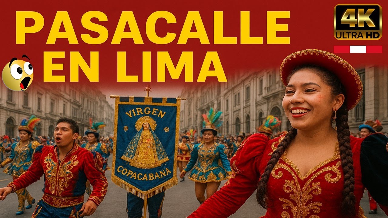 💃🔥 PASACALLE en LIMA | Virgen de Copacabana 2025 🎭✨ Caporales, Morenadas y Salay