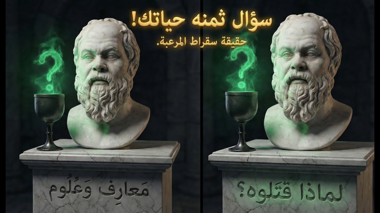 لماذا اختار أذكى رجل في التاريخ أن يموت بالسم؟ (سر سقراط) ☠️🏛️