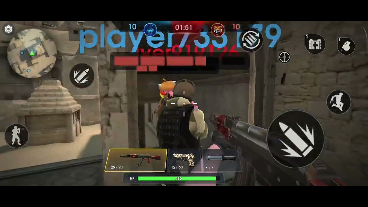 Fps online strike gamplay in Android 