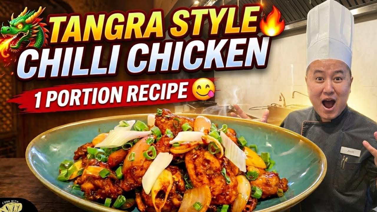 How To Make Chilli Chicken Like a Chinese Chef | 1 PORTION RECIPE | @Cook with Arbin