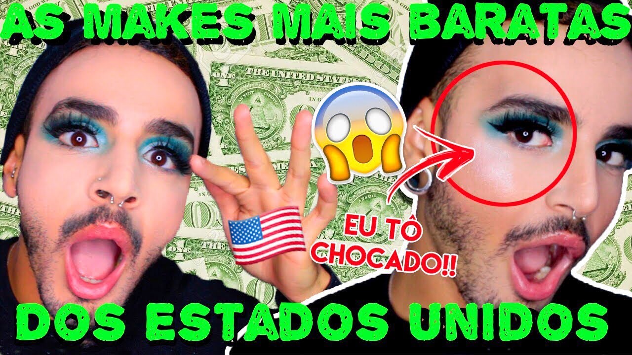 COMPRANDO (e testando) MAKES POR 1 DOLÁR!!!🇺🇸💵| Victor Nogueira