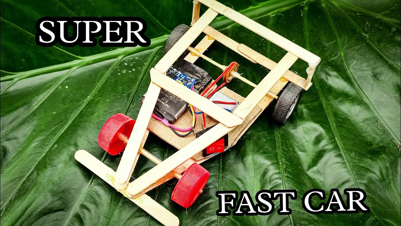How to Making Simple Stick Car | Super Fast Car / @indian_inventor