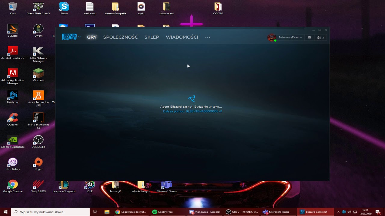 Agent is sleeping, Battle.net [HELP ME PLS !! ] SOLVED, thank you