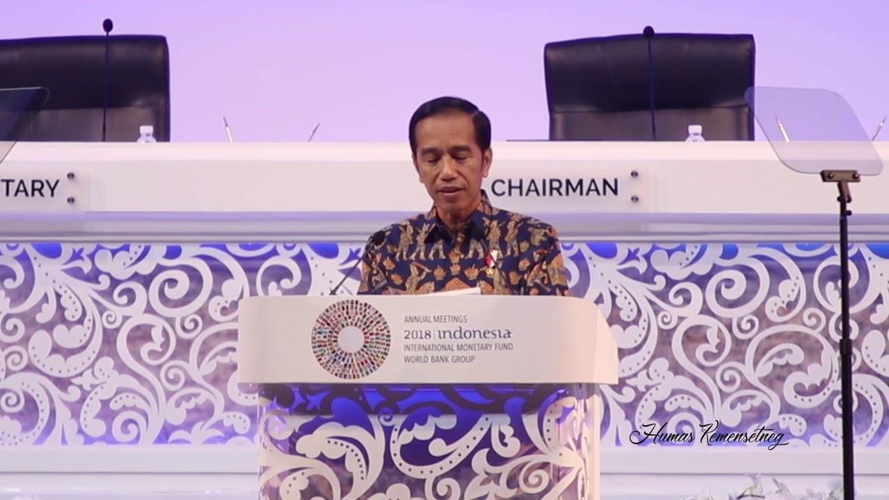 Pidato 'Game Of Thrones' Presiden Jokowi di Annual Meeting IMF - WBG 2018