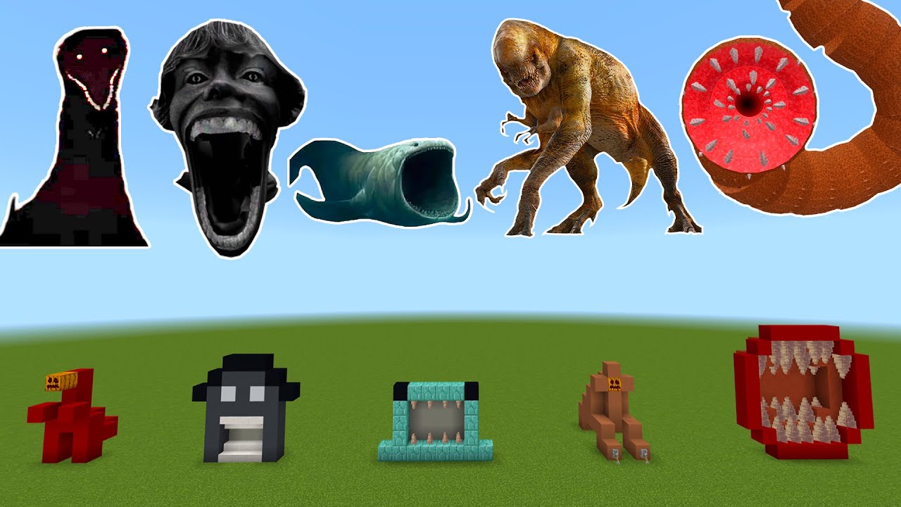 NEVER SPAWN Godzilla Bloodbath, Scp-67, The Bloop, D-Rex & Sandworm in Minecraft