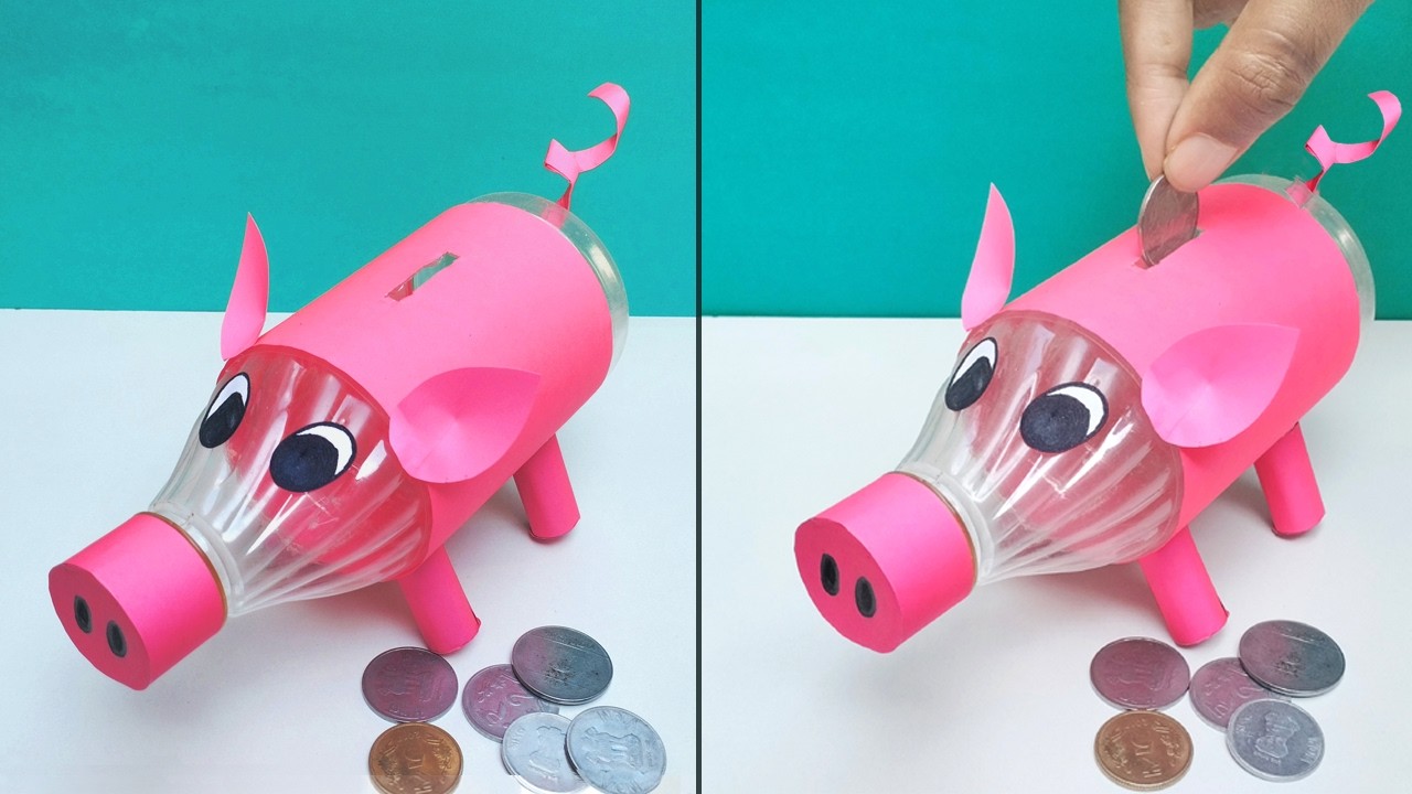 DIY Piggy Bank with Water Bottle | Money Bank from Plastic Bottle