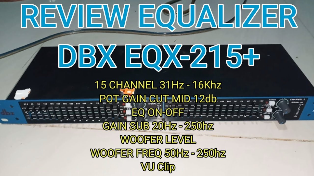 Review Equalizer DBX EQX-215+