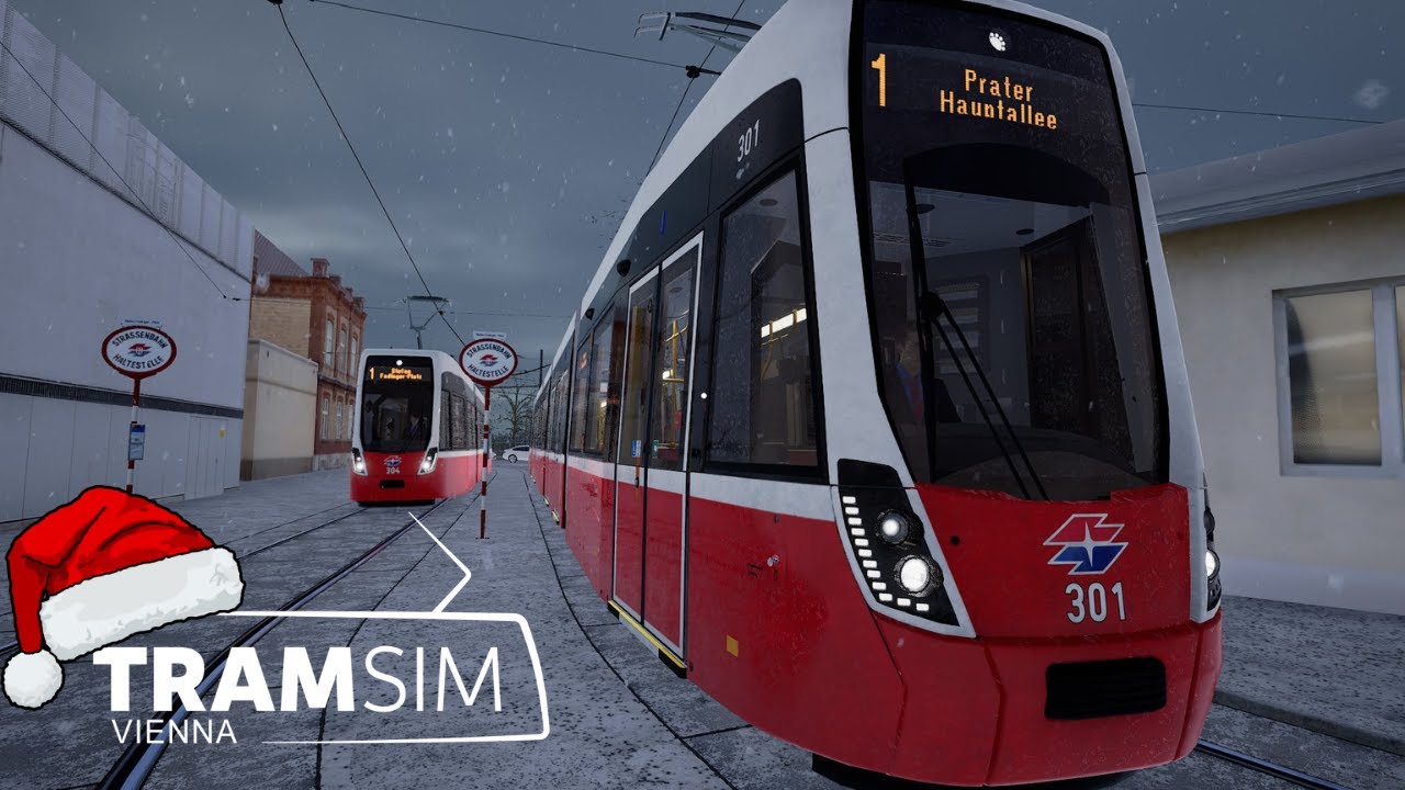 Mit der Flexity durchs Schneegestöber ❄🚊 | TramSim Vienna