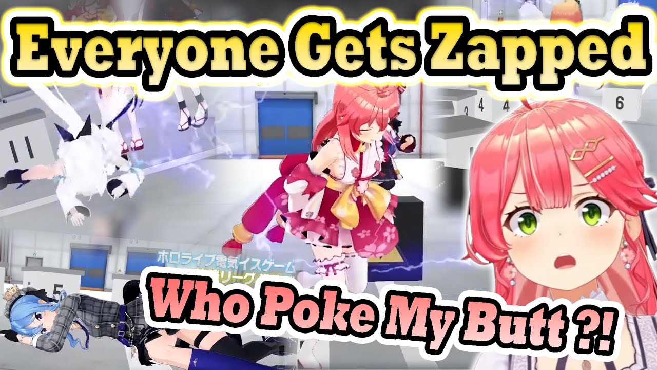 Reactions of Miko, Suisei, FubuMio and Ririka Get ZAPPED in The Electric Chair Game! ⚡