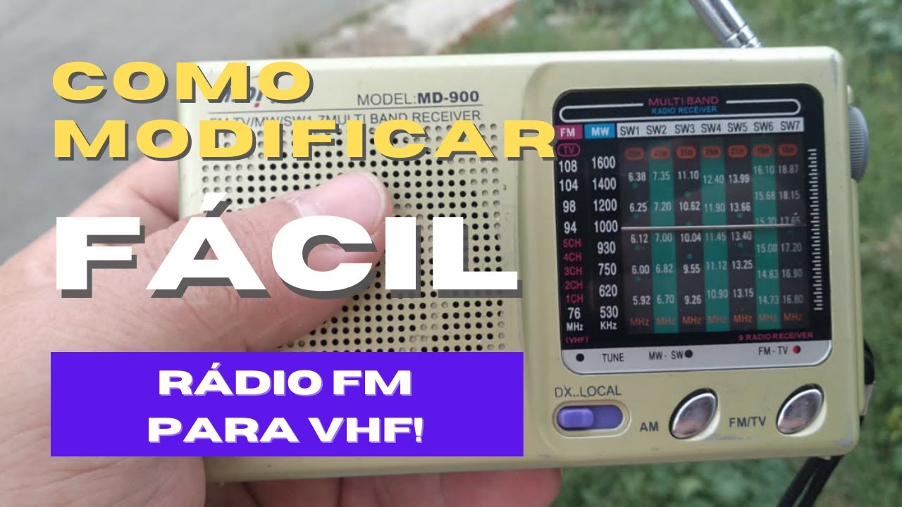 Como modificar um rádio de FM para Banda Aérea - Fácil!!!