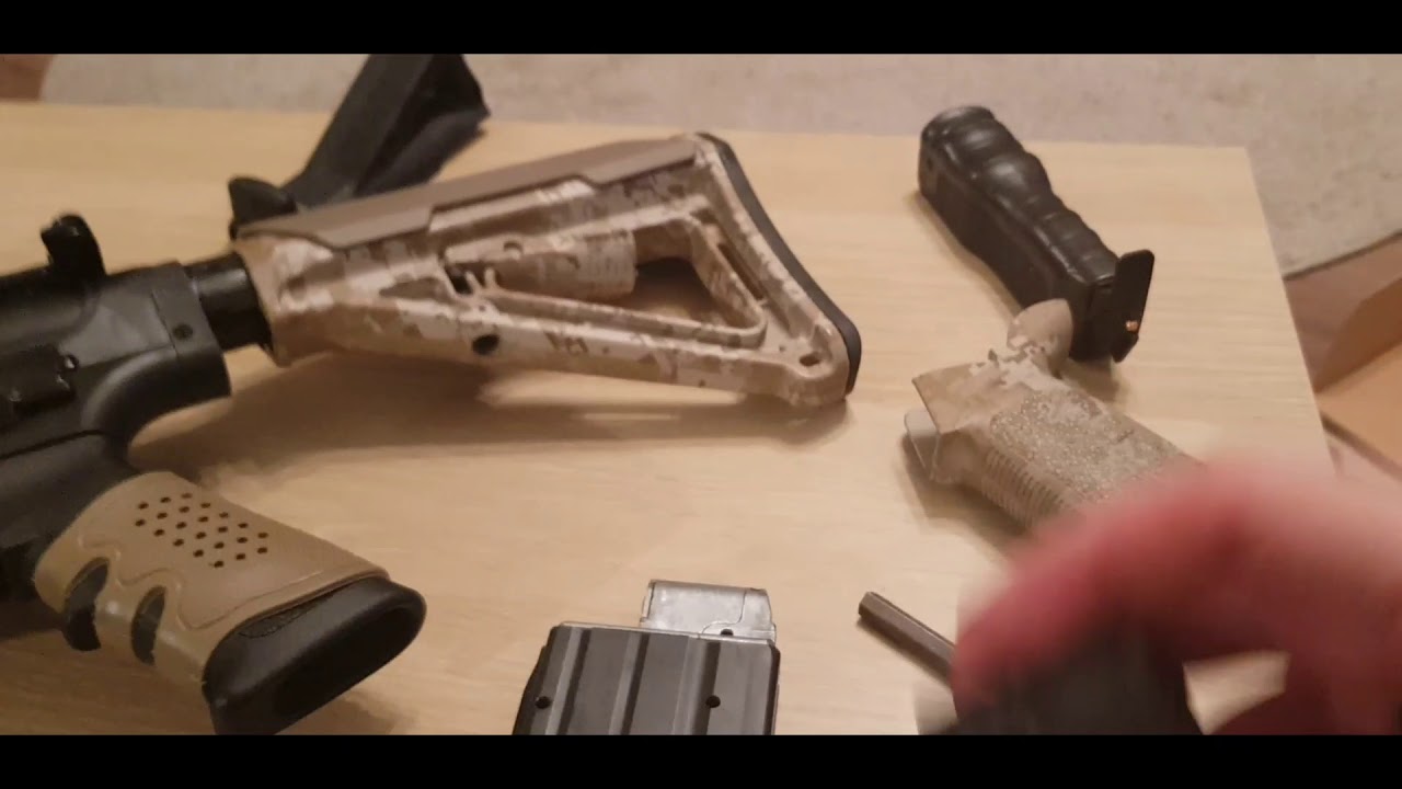 Crosman DPMS SBR Full auto.Тюнинг под себя.