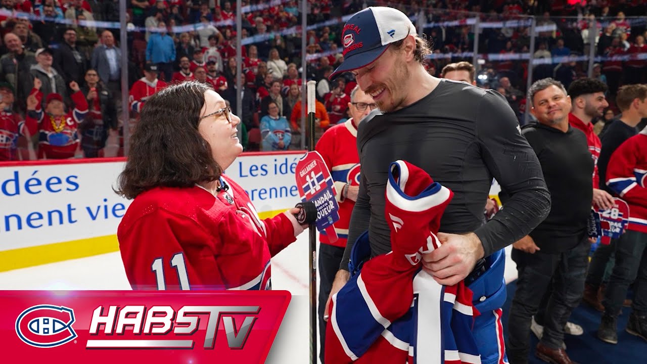 Brendan Gallagher shares heartfelt jersey swap with fan