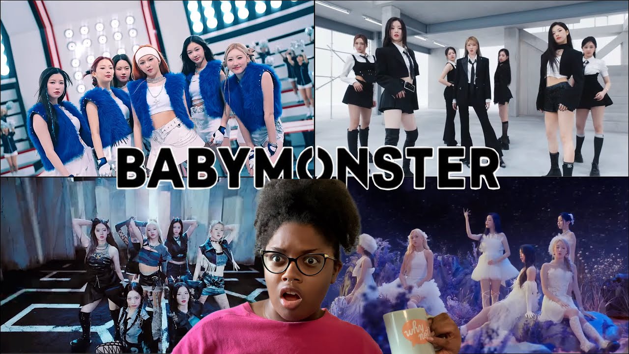 FIRST TIME REACTING TO BABY MONSTER | SHEESH, LIKE THAT, BATTER UP, Stuck In The Middle MV Reaction