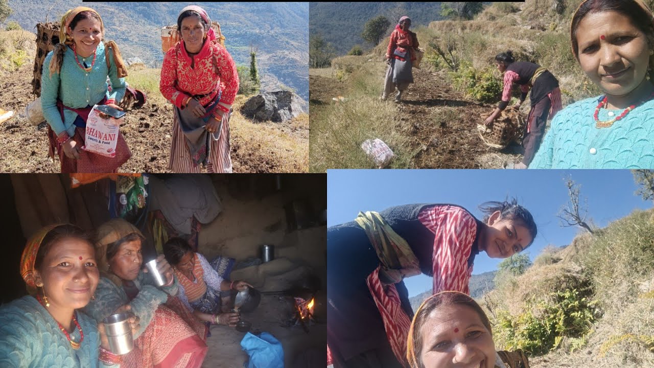 आज किया काम गोबर डाला सासू जी के साथ हमारे गाँव में एक दूसरे की मदत करते हैं 🙏👍