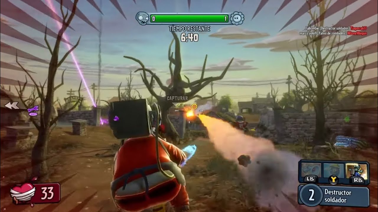 ¡¡Soldador!! PVZ Garden Warfare - Jardines y Cementerios
