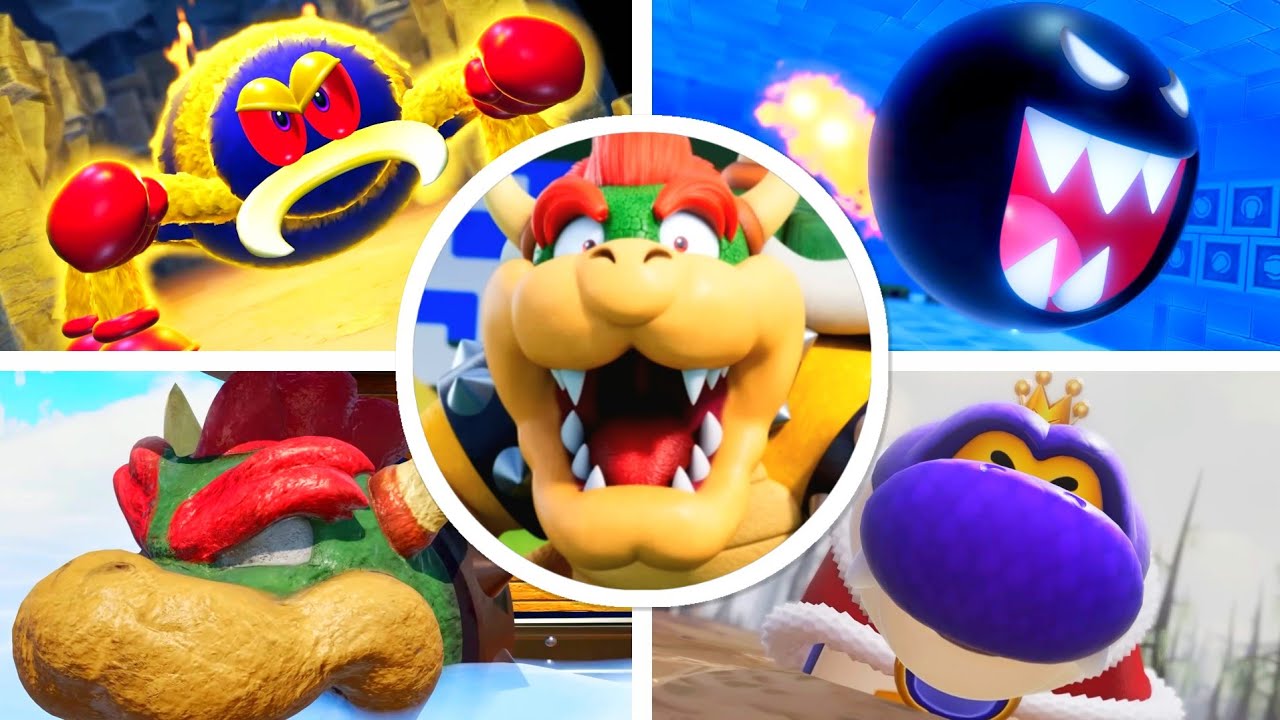 Mario Tennis Fever - All Bosses (4K 60FPS)
