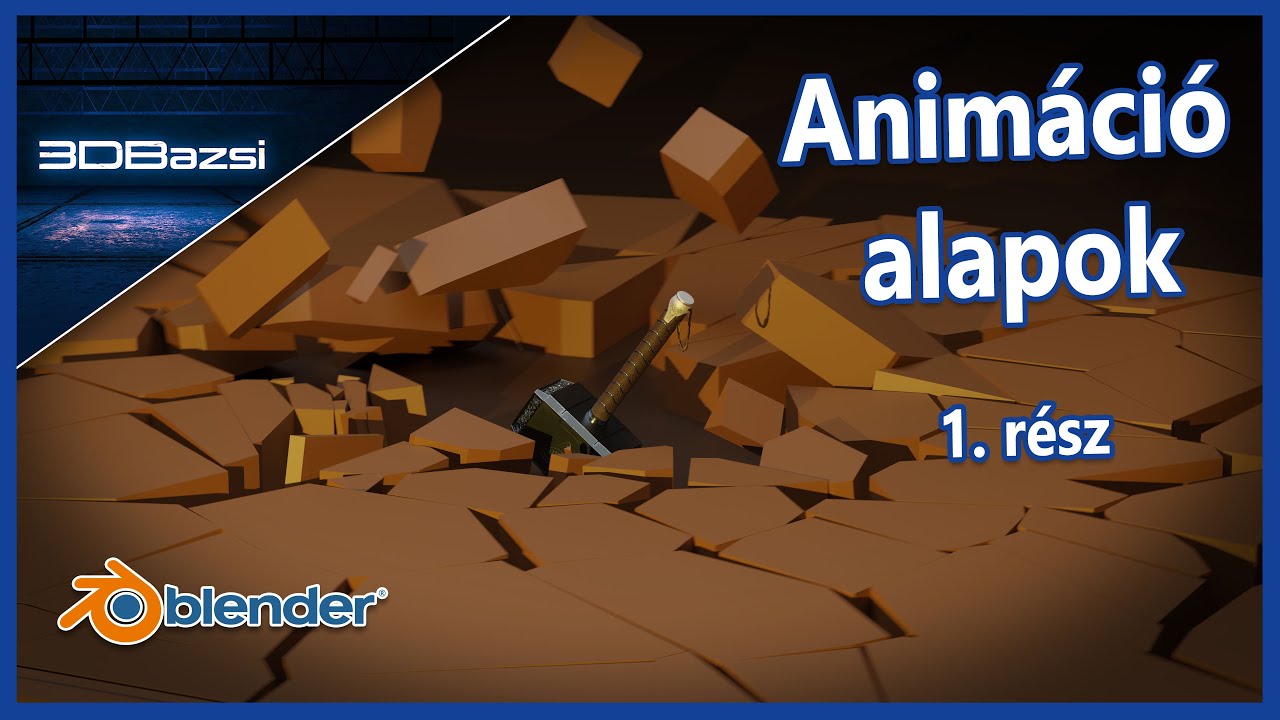 Blender Magyarul - Fizika szimuláció és kamera animációs alapok 1/2. rész #blendermagyarul