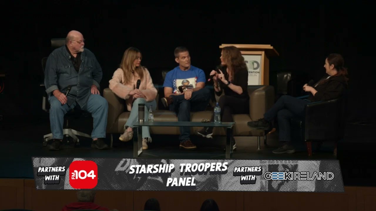 Starship Troopers Q&A(Casper Van Dien,Denise Richards,Dina Meyer, Michael Ironside) Dublin Comic Con
