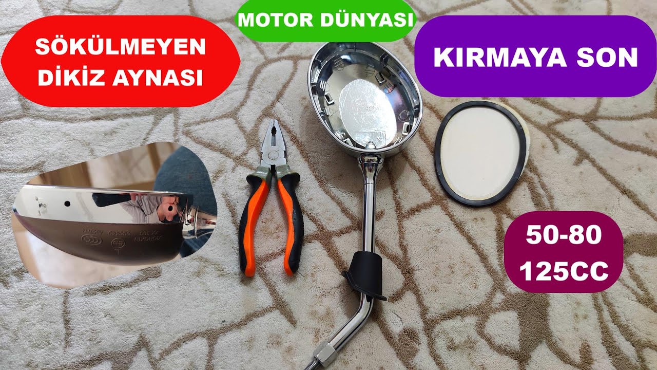 Motosiklet Dikiz Aynası Nasıl Sökülür / Ayna sabit durmuyorsa nasıl sabitlenir