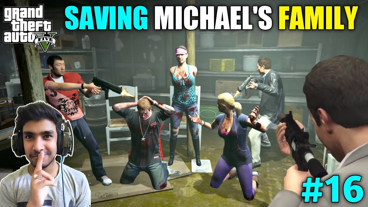 RESCUE MICHAEL'S FAMILY FROM KIDNAPPERS | GTA V GAMEPLAY #16