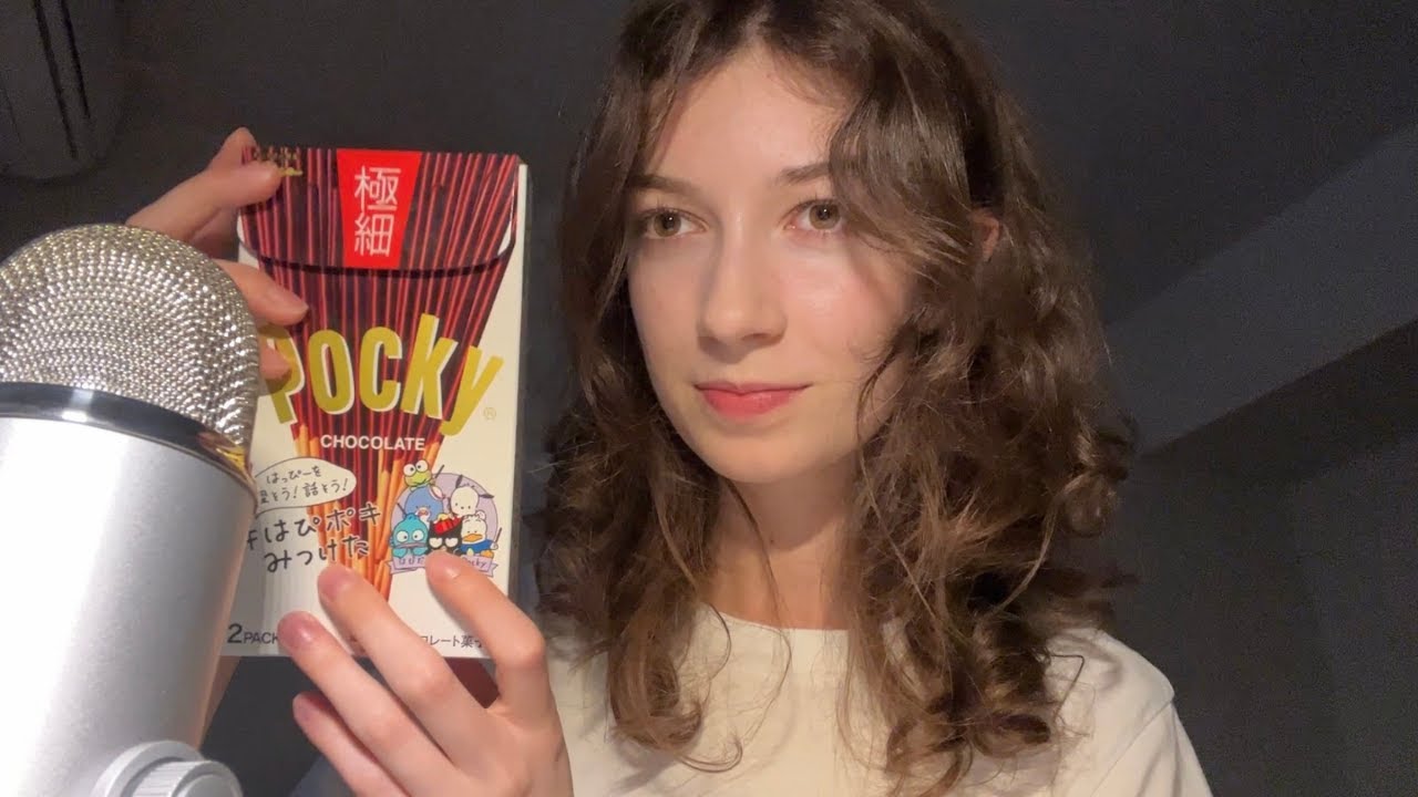 ASMR trying Japanese snacks & story time (soft spoken)