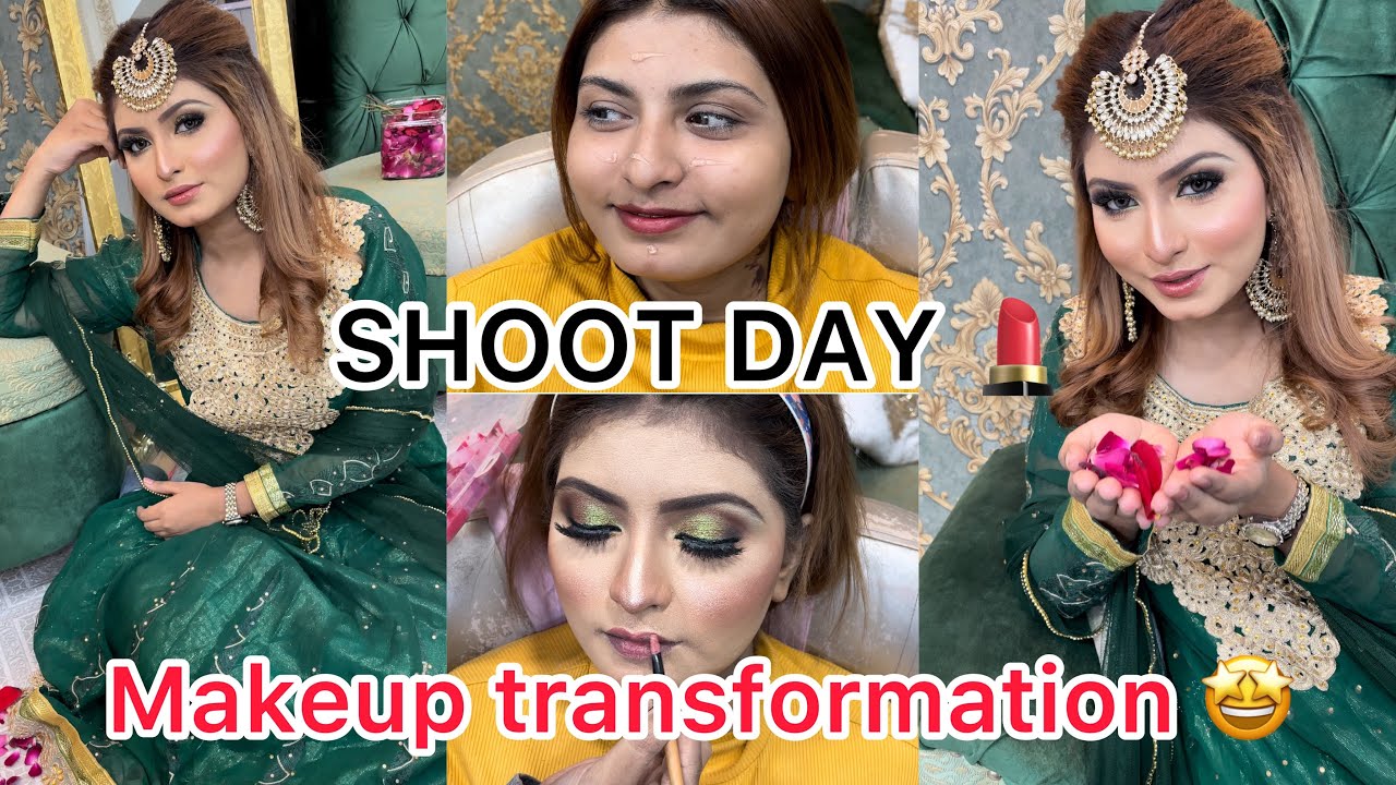 Shoot day in She&Shebynahid 🤩 | Kashees inspired makeup | makeup therapy | makeup transformation 😍