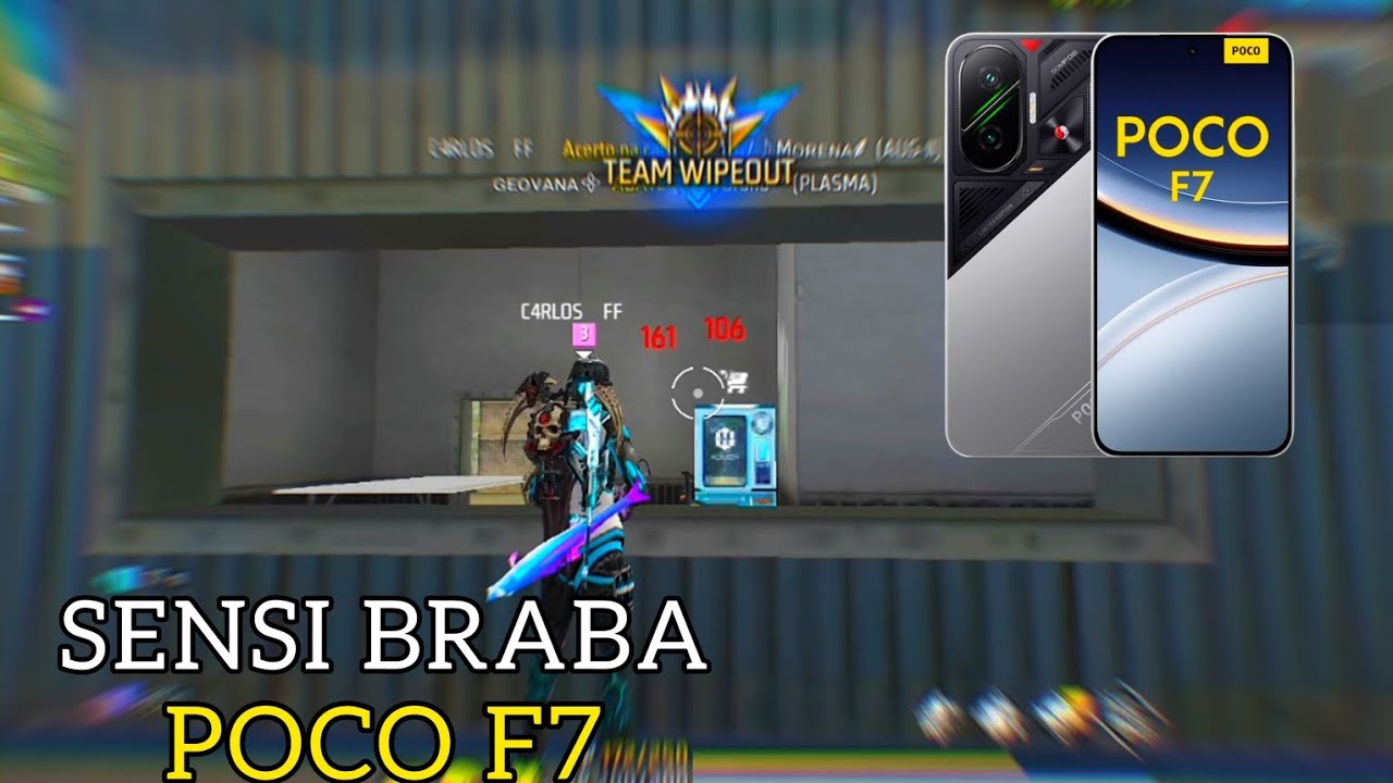MELHOR SENSIBILIDADE E DPI POCO F7 NOVA ATUALIZAÇÃO FREE FIRE 2025