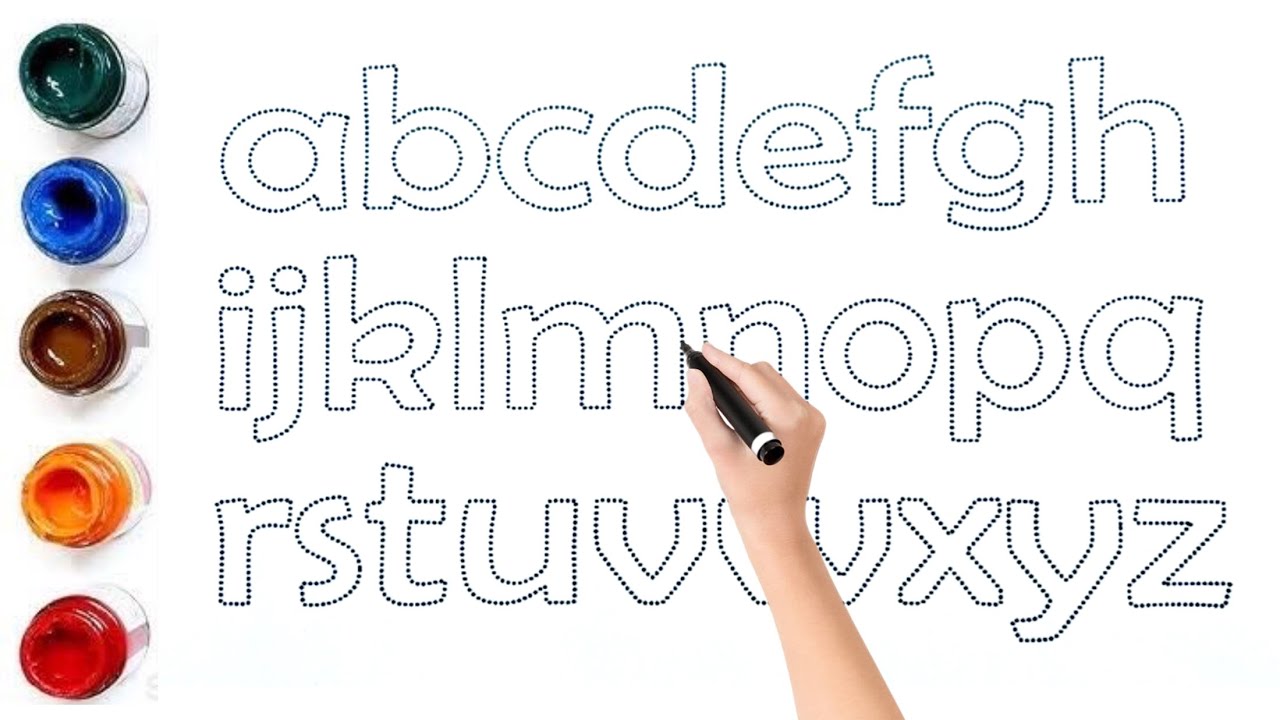 Kids Learn to Draw & Paint Alphabet A to Z | ABC Drawing for Kids & Toddlers | Fun Learning Video