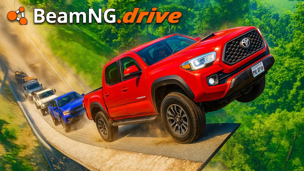 ¡Saltos y ACCIDENTES EXTREMOS en Toyota Chevrolet y CAMIONES! | BeamNG.drive