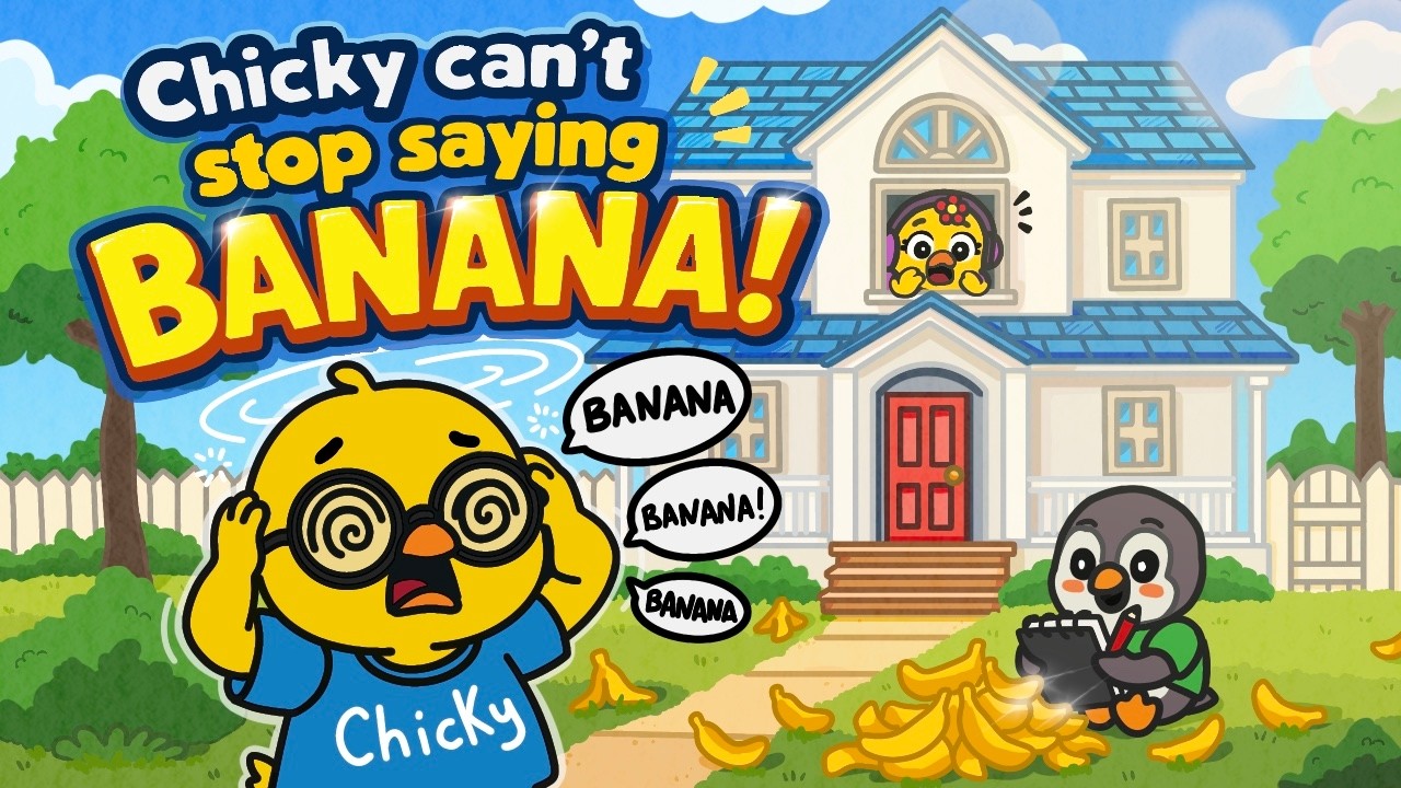 Chicky Is Going Bananas! 🍌😂 | Funny Kids Cartoon #nerdychicky #funnycartoon #kids